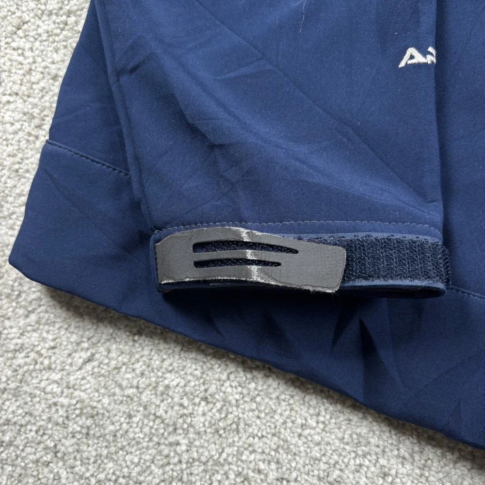 The North Face Apex Softshell Jacket Mens Medium Navy Blue Full Zip Fleece Lined
